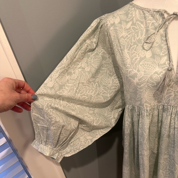 SONMER boho green/blue dress - Picture 10 of 12